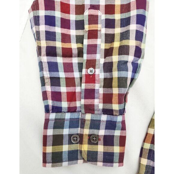 Rodd & Gunn Mens Button Down Shirt Coronation Pier Plaid Multicolor M - Picture 9 of 11